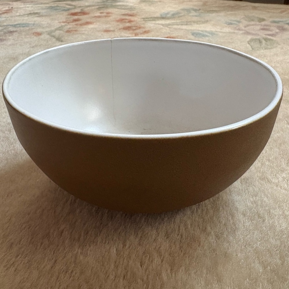 Well loved; minor chip and crack inside. No returns; as is